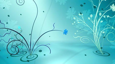 湖蓝色藤蔓蔓延生长动态背景视频LED大屏