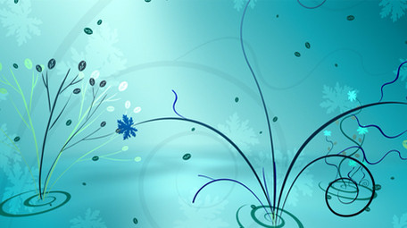 湖蓝色藤蔓蔓延生长动态背景视频LED大屏