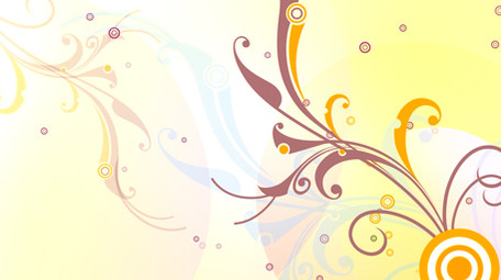 黄色藤蔓蔓延生长动态背景视频LED大屏