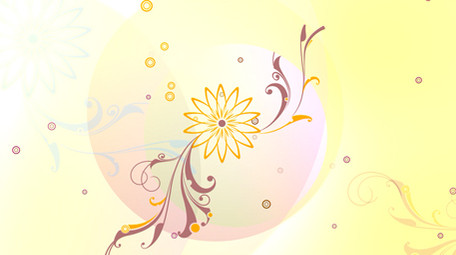 黄色藤蔓蔓延生长动态背景视频LED大屏