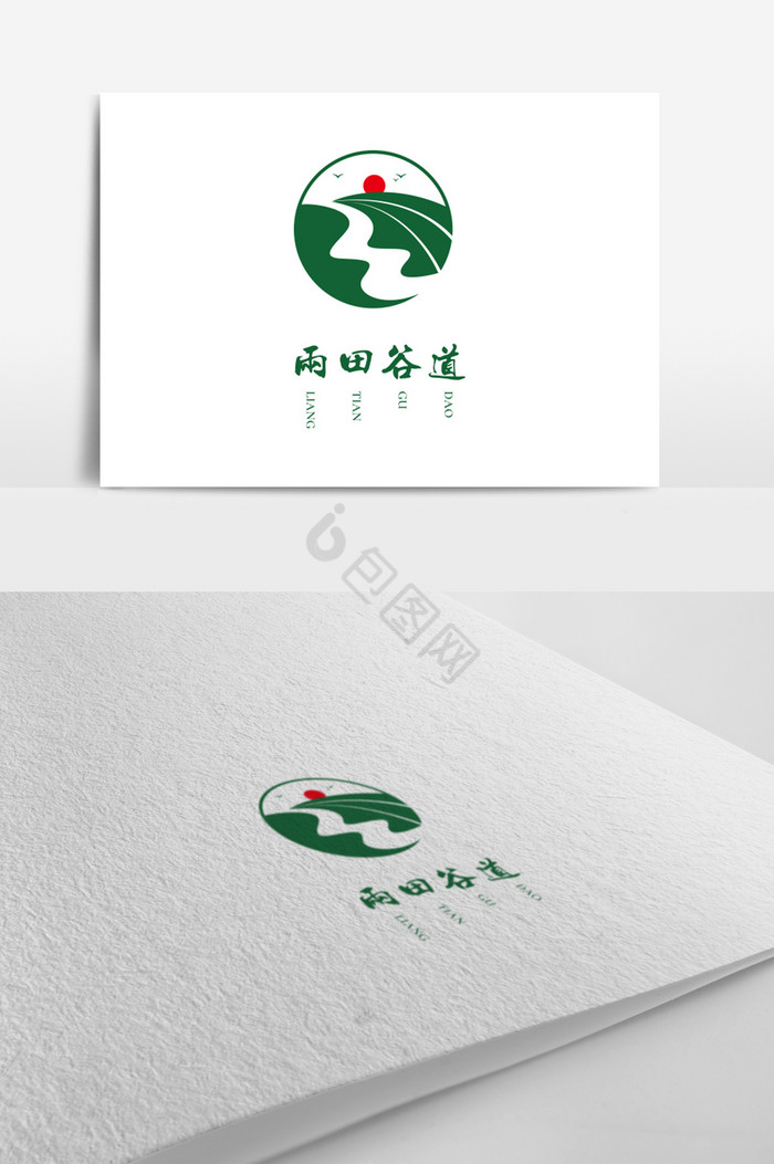 农业谷道标志logo