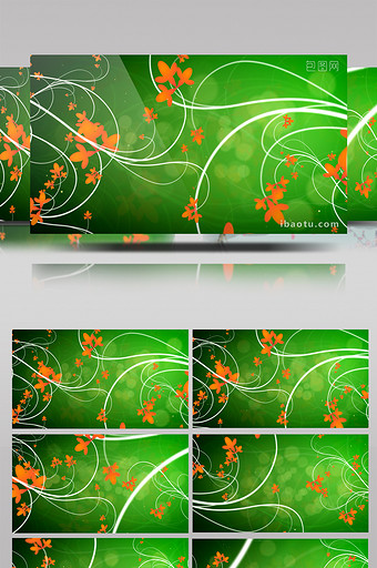绿色藤蔓蔓延生长动态背景视频LED背景图片