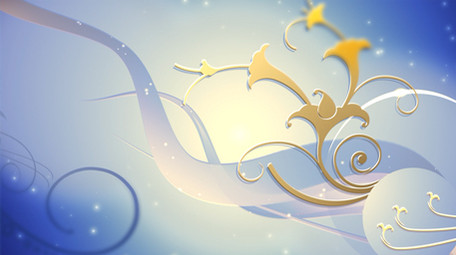 深蓝色藤蔓蔓延生长动态背景视频LED背景