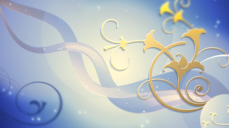 深蓝色藤蔓蔓延生长动态背景视频LED背景