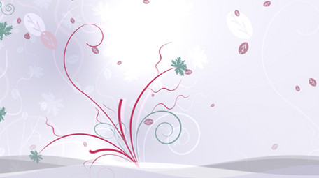 淡紫色藤蔓蔓延生长动态背景视频LED背景