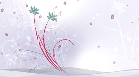 淡紫色藤蔓蔓延生长动态背景视频LED背景