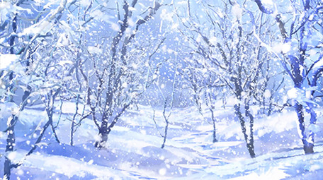 唯美清新雪下树林LED背景视频