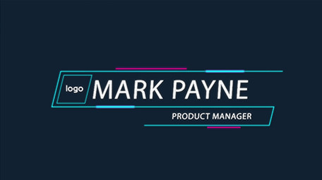 企业宣传科技字幕条AE模板