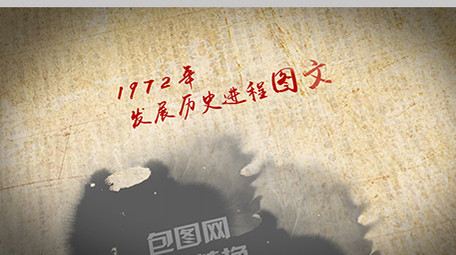 怀旧水墨历史发展<strong>图文</strong>展示ae模板