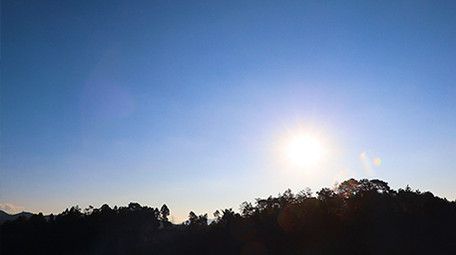 实拍乡村日出延时高清视频素材