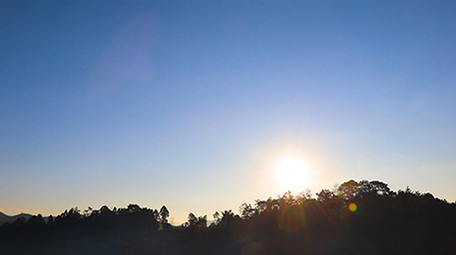 实拍乡村日出延时高清视频素材