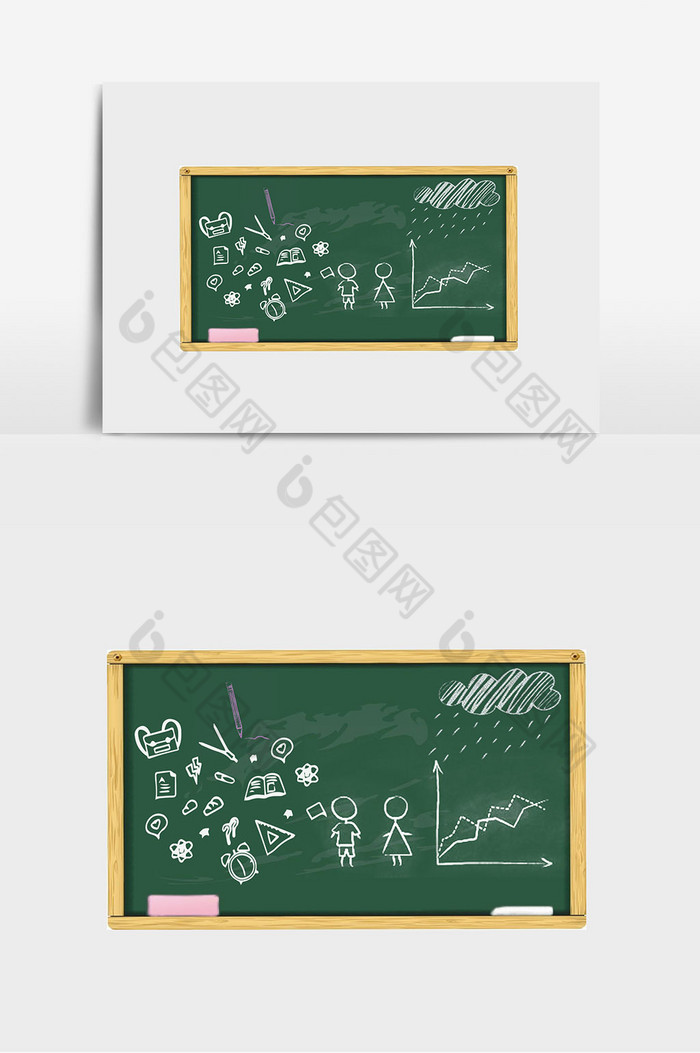 开学学校黑板纹理装饰图片图片