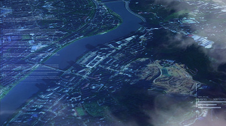 科技谷歌地图图文展示模板