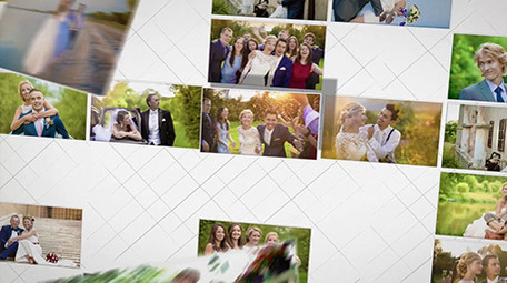 多图汇集婚礼片头展示AE模板