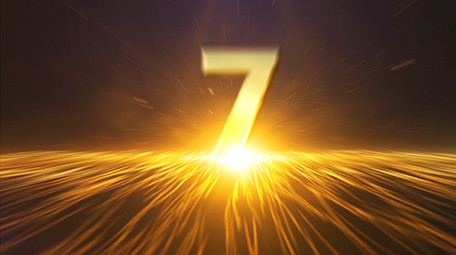 金色粒子倒计时带C4DAE工程