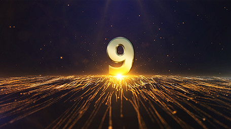 金色粒子倒计时带C4DAE工程