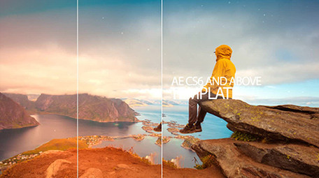 流畅线条滑动转场照片<strong>图文</strong>动画AE模板1