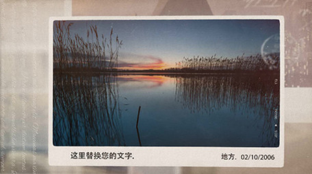 旅游回忆复古明信片图文照片相册AE模板1