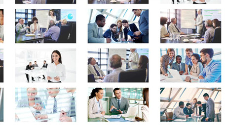 简洁照片墙汇聚logo演绎AE模板1