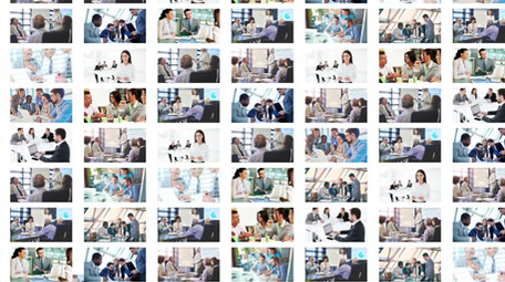 简洁照片墙汇聚logo演绎AE模板1