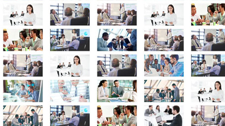 简洁照片墙汇聚logo演绎AE模板1