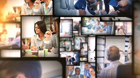 三维照片切换动画照片墙相册AE模板1