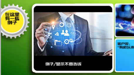 简洁的齿轮元素企业商务促销推广AE模板