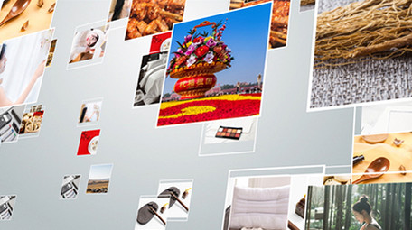 简约大气多图汇集形成标志logoAE模板