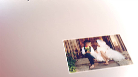 婚礼照片墙组合拼接爱心婚礼相册AE模板1