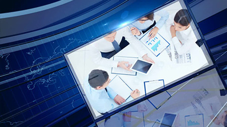 公司企业宣传三维空间图文包装AE模板1