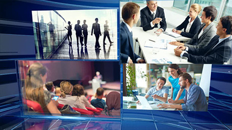 公司企业宣传三维空间图文包装AE模板1