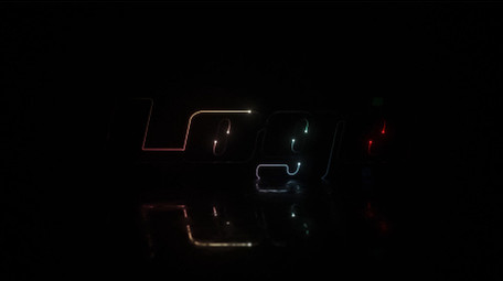 炫酷光线描边轮廓霓虹logo片头AE模板