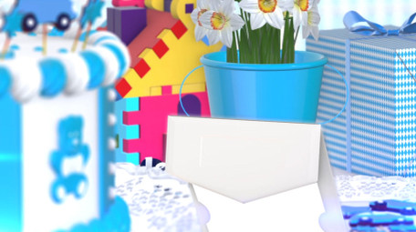 简约三维卡通风格儿童主题开场动画AE模板