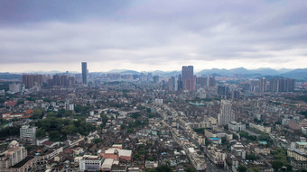 城市极端天气暴雨<strong>来袭</strong>航拍广东中山