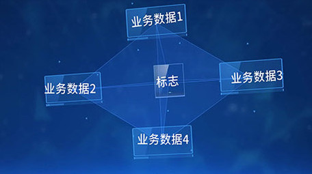 科技企业板块点线连接商务片头会声会影模板