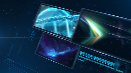 粒子线条商务科技风图文展示AE模板