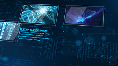 粒子线条商务科技风图文展示AE模板