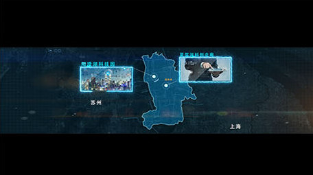 震撼大气图文地图AE模板