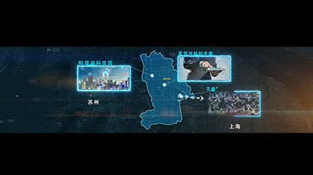 震撼大气图文地图AE模板