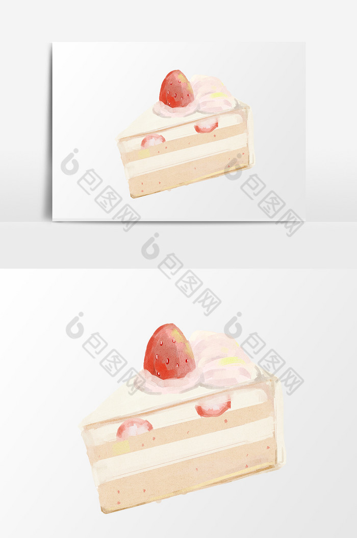 小清晰米色蛋糕花装饰图片图片