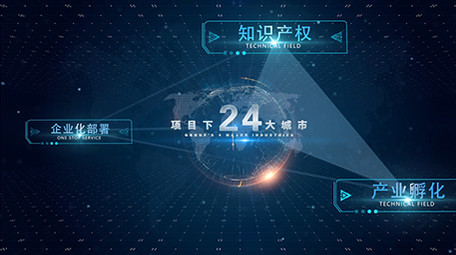 科技企业分类展示ae模板