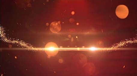 震撼金色粒子红色主题片头片尾AE模板
