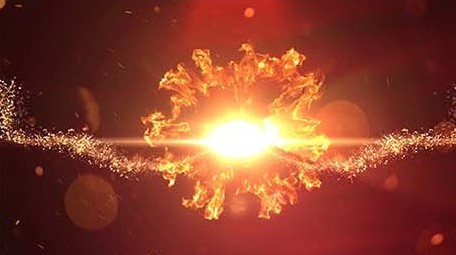 震撼金色粒子红色主题片头片尾AE模板