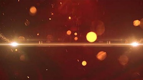 震撼金色粒子红色主题片头片尾AE模板