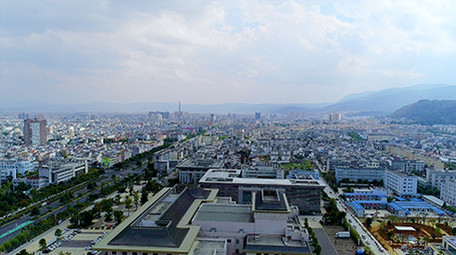 航拍城市大街风景风光超清视频素材