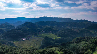 祖国壮丽河山青山绿水航拍