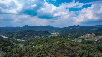 祖国壮丽河山青山绿水航拍