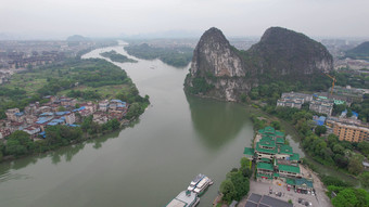 广西桂林南溪山4A景区航拍