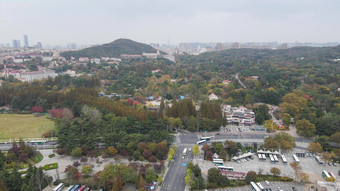 航拍青岛中山公园汇泉广场<strong>八大</strong>关风景区