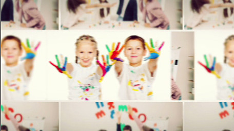 4K温馨照片墙模板